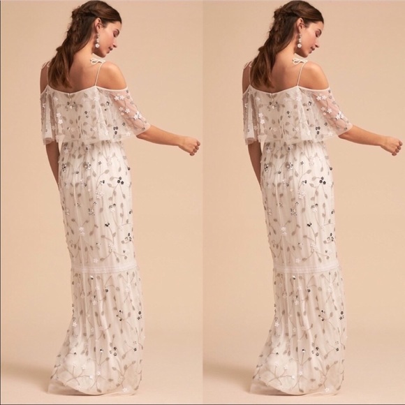 🆕NWT RARE BHLDN Faye Beaded Dress - Picture 7 of 16